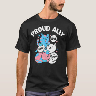 Proud Ally Gay Lgbtq Movement Transgender Pride Pa T-Shirt