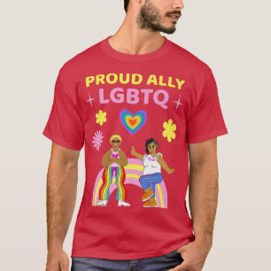 Proud Ally LGBTQ Gay Community Pride Lesbian Bise T-Shirt