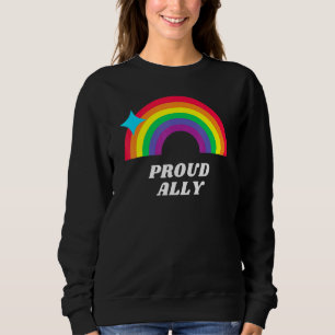 Proud Ally Lgbtq Support Gay Lesbian Awareness Tra Sweatshirt