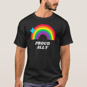 Proud Ally Lgbtq Support Gay Lesbian Awareness Tra T-Shirt