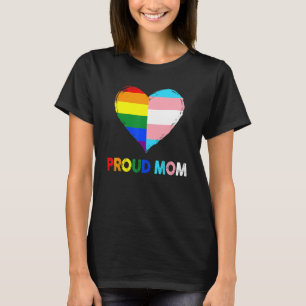 Proud Ally LGBTQ Transgender Proud Mum Proud Trans T-Shirt