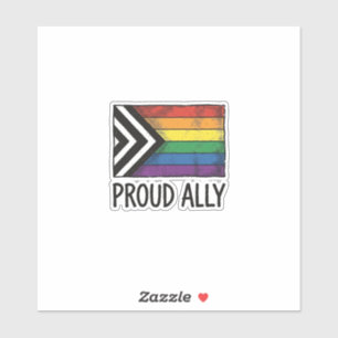 Proud Ally Pride Flag Vector T-Shirt Design_1