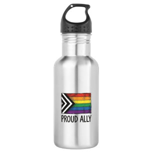 Proud Ally Pride Flag Vector T-Shirt Design_1 532 Ml Water Bottle