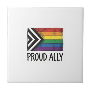 Proud Ally Pride Flag Vector T-Shirt Design_1 Tile