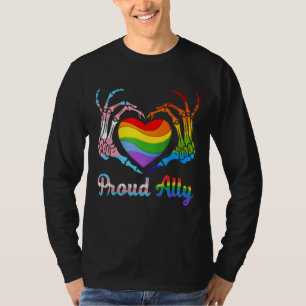 Proud Ally Pride Transgender Gay Les Lgbtq Day Mon T-Shirt