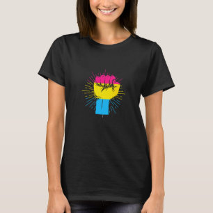 Proud Ally Rainbow Hand Fist Lgbt Rainbow Pride T-Shirt