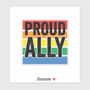 Proud Ally Vintage Pride Support Shirt Design_1
