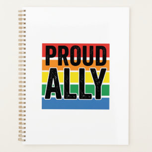 Proud Ally Vintage Pride Support Shirt Design_1 Planner