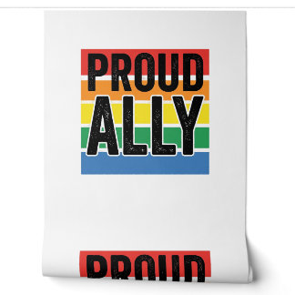 Proud Ally Vintage Pride Support Shirt Design_1 Wallpaper