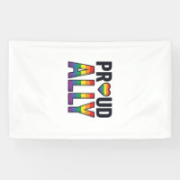 Proud Ally Vintage Rainbow Heart T-Shirt Design_1