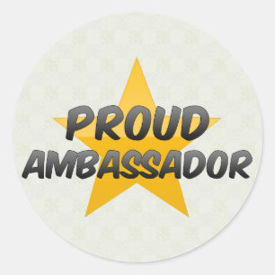 Proud Ambassador Classic Round Sticker