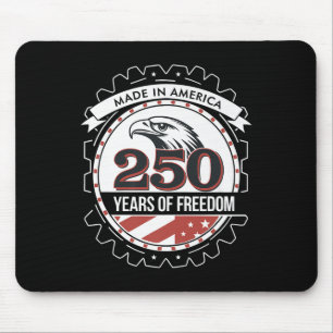 Proud America 250th Anniversary Grunge Usa July 4 Mouse Mat