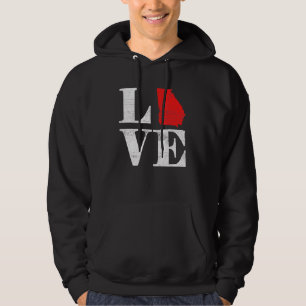 Proud America Citizen State Flag Land Map Love Geo Hoodie