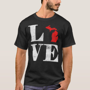 Proud America Citizen State Flag Land Map Love Mic T-Shirt