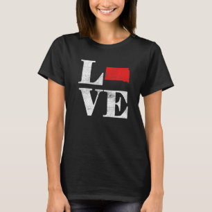 Proud America Citizen State Flag Land Map Love Sou T-Shirt