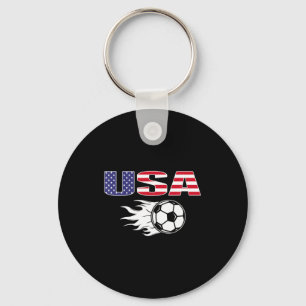 Proud America Soccer Fans Jersey Usa Flag Footba T Key Ring