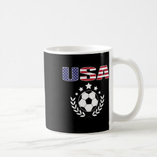 Proud America Soccer Fans Jersey - Usa Flag Footll Coffee Mug