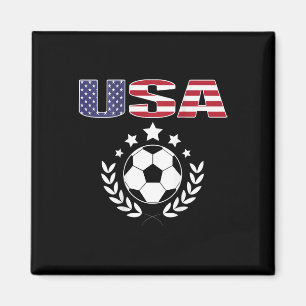 Proud America Soccer Fans Jersey - Usa Flag Footll Magnet