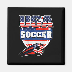Proud America Soccer Fans Jersey - Usa Flag Footll Magnet