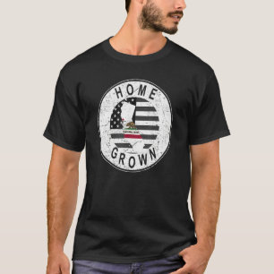 Proud America State Flag US Home Grown California T-Shirt