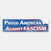 Proud American against facism