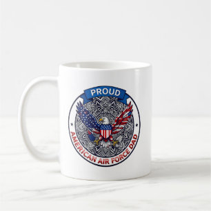 Proud American Air Force Dad Coffee Mug