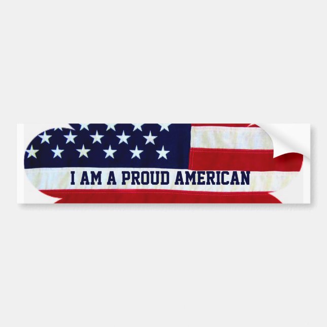 Proud American_ Bumper Sticker (Front)