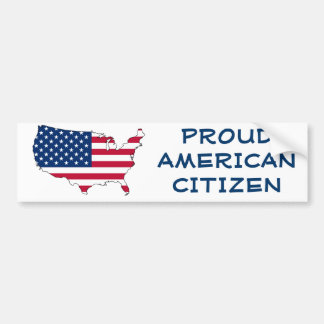 Proud American Citizen Bumper Sticker