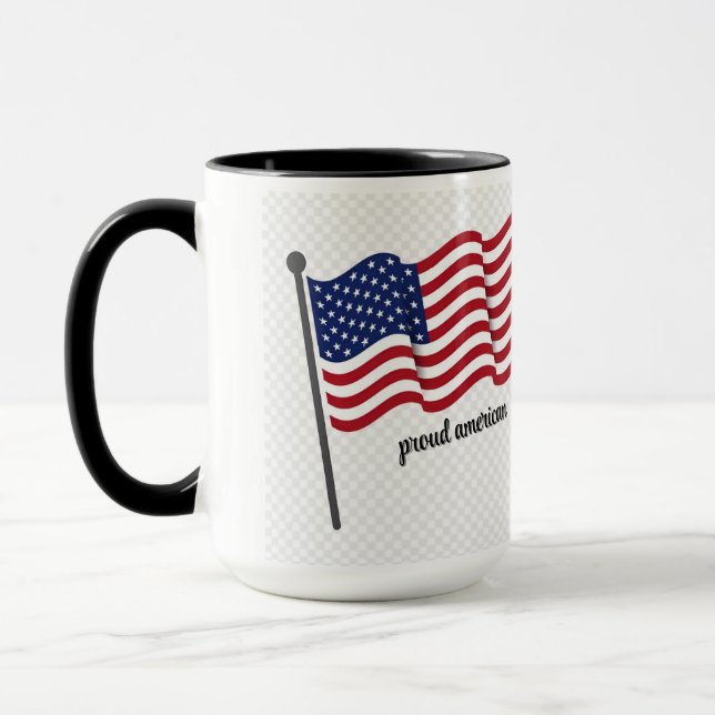 PROUD AMERICAN COFEE MUG (Left)