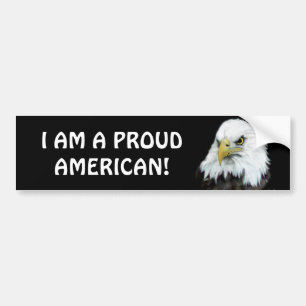 Proud American Eagle Bumper Sticker