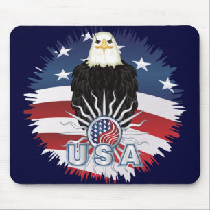 Proud American Eagle Mouse Mat