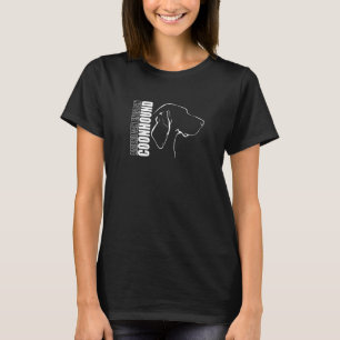 Proud American English Coonhound dog breed profile T-Shirt