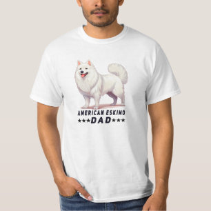 Proud American Eskimo Dad Dog Lover T-Shirt