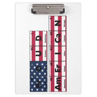 Proud American Flag USA 4th Of July Clipboard