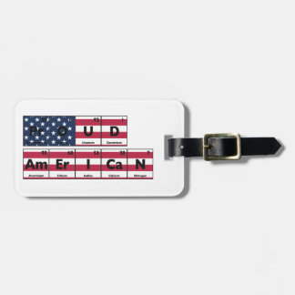 Proud American Flag USA 4th Of July Luggage Tag