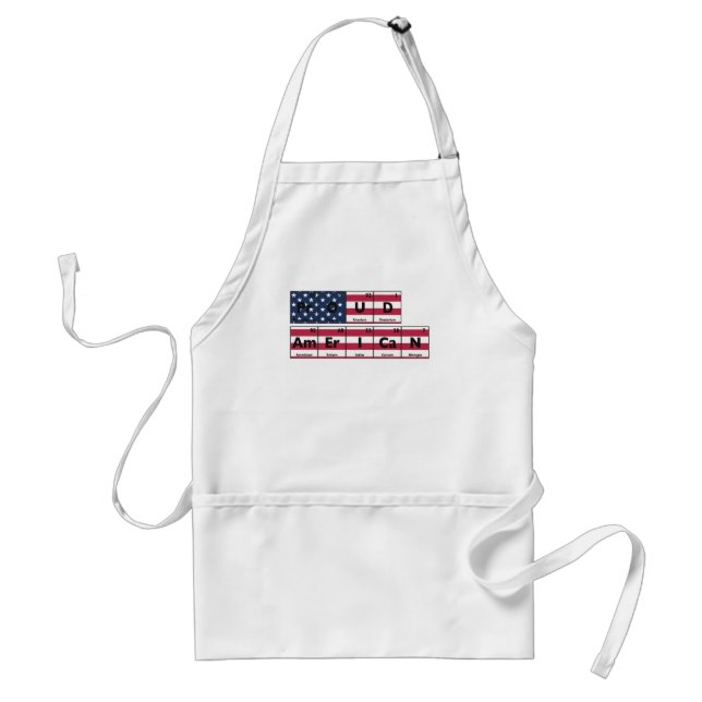 Proud American Flag USA 4th Of July Standard Apron (Front)