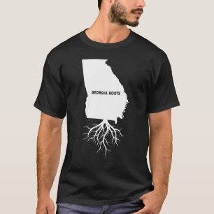 Proud American Grown With Georgia State Roots T-Shirt
