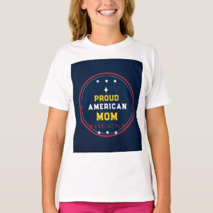 Proud American Mum 4th of July T-Shirt