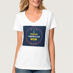 Proud American Mum 4th of July T-Shirt