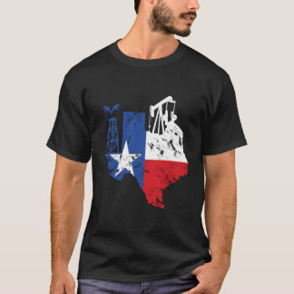 Proud American Oil Worker Oilfield Man Workers Tex T-Shirt
