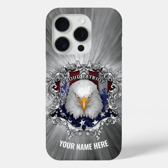 Proud American Patriot (personalised) Case-Mate iP Case-Mate iPhone Case (Back)