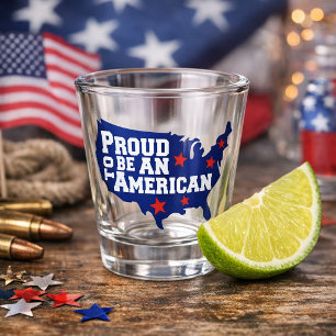Proud American Spirit Shot Glass
