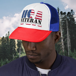 Proud American Veteran Patriotic Baseball Cap Hat