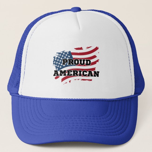 Proud Amrican Trucker Hat (Front)