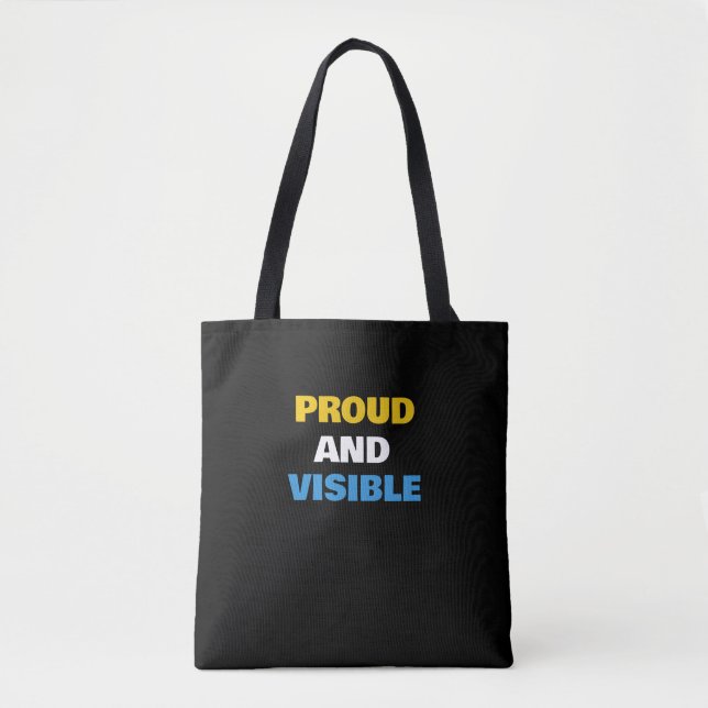 Proud And Visible Custom Tote Bag (Front)