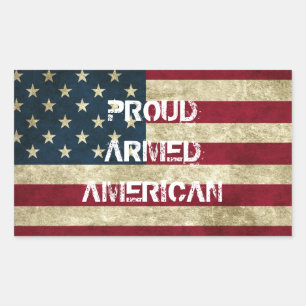 Proud Armed American Sticker