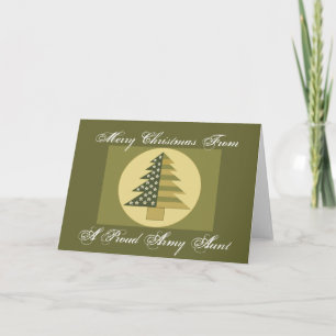 PROUD ARMY AUNT Card