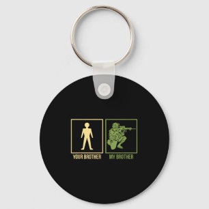 Proud Army Brother I-navy Airforce Seal Ranger  Key Ring