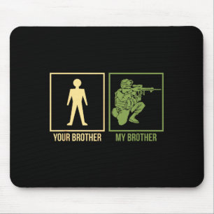 Proud Army Brother I-navy Airforce Seal Ranger Mouse Mat