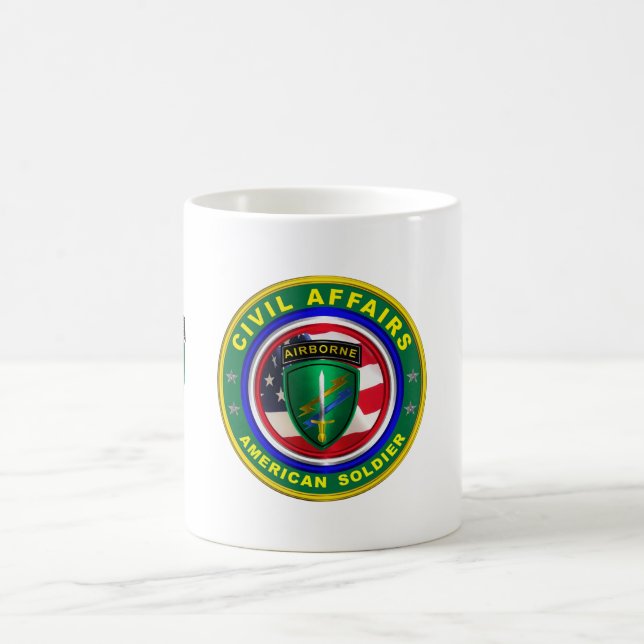 Proud Army Civil Affairs Veteran  Coffee Mug (Center)
